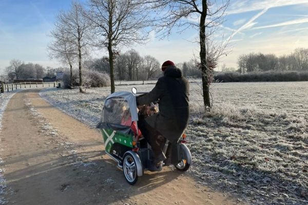 in cold temperatures plan the route in advance with the gocab bicycle cab in cold temperatures plan the route in advance with the gocab bicycle cab