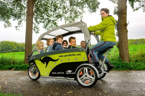 unieke rij-eigenschappen van de GoCab fietstaxi